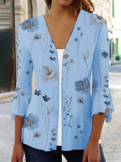 LP | Marta - Casual, loose-fitting kimono with floral pattern