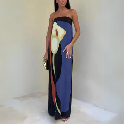 LP | Modern Long Dress with Print