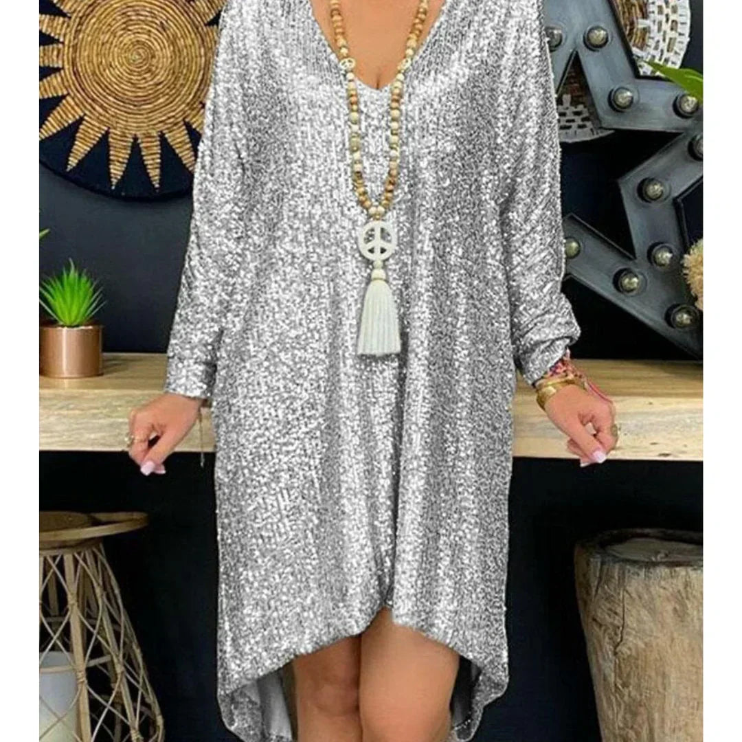 LP | glittery dress with sequins