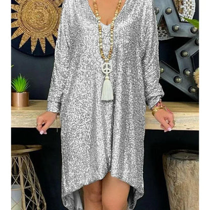 LP | glittery dress with sequins