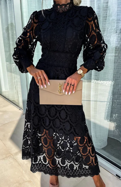 Mc | romantic, sensual and elegant midi dress