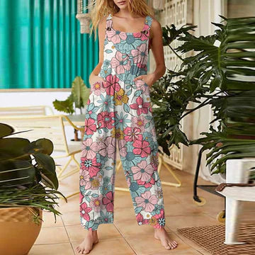 Henrietta - Women's floral jumpsuit