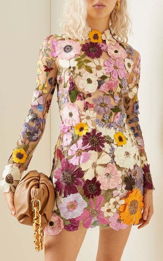 LP | Three-dimensional floral dress