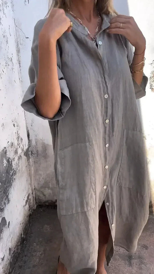 LD Long Casual shirt dress