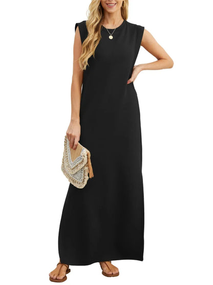 loose-fitting casual dress without folds