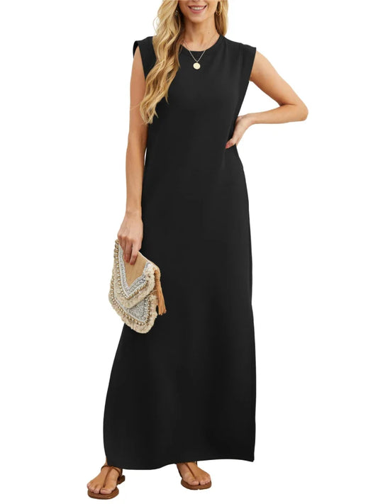 loose-fitting casual dress without folds