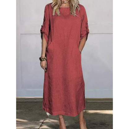 LP | Simple, loose-fitting midi dress