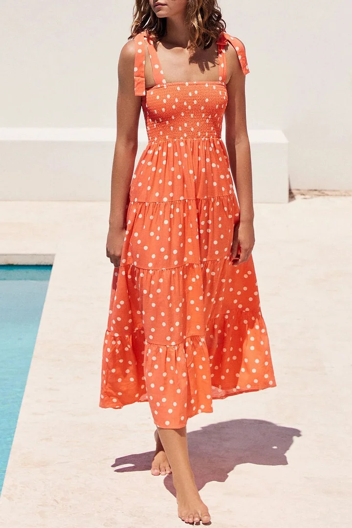 Mc | Printed dresses with thin straps and urban fashion patches.