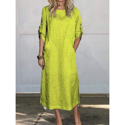 LP | Simple, loose-fitting midi dress