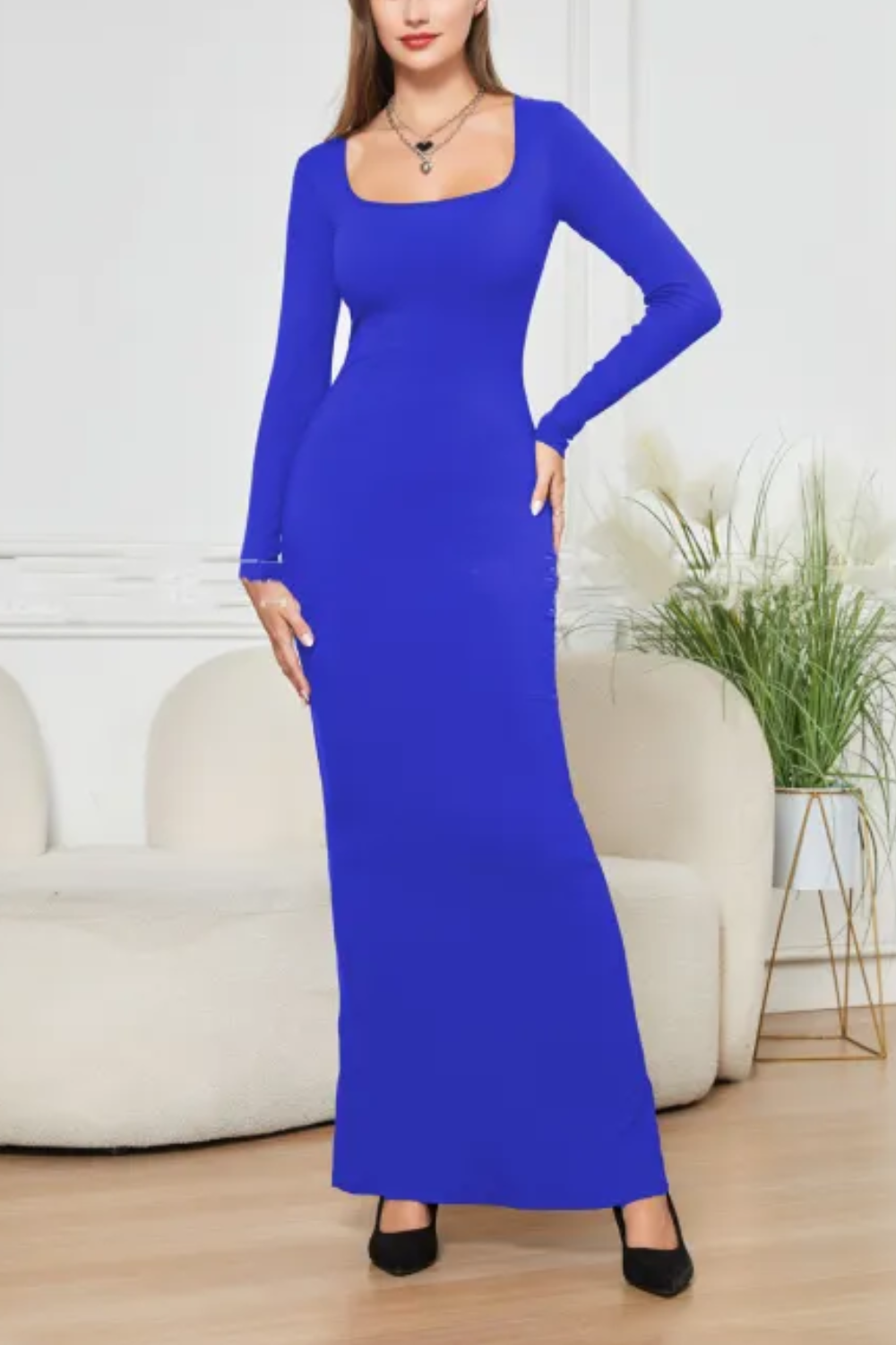 Élise | Long Sleeve Sculpting Dress