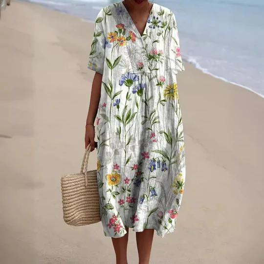 Mc | Summer dress with floral pattern