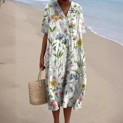 Mc | Summer dress with floral pattern
