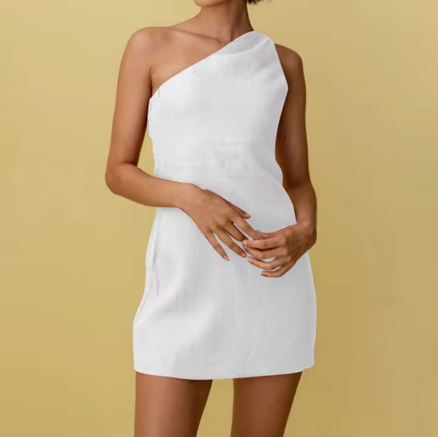 LP | One-shoulder mini dress