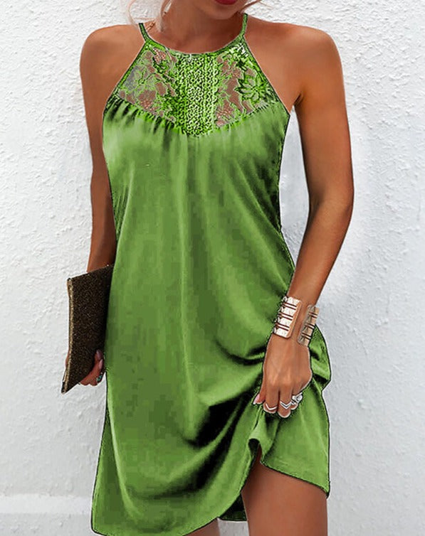 Mc | Sleeveless lace dress