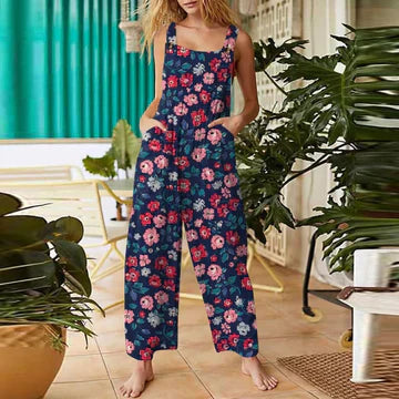 Henrietta - Women's floral jumpsuit