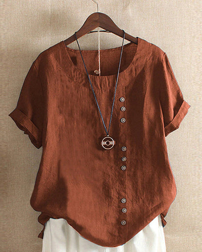 Women's short-sleeved blouse