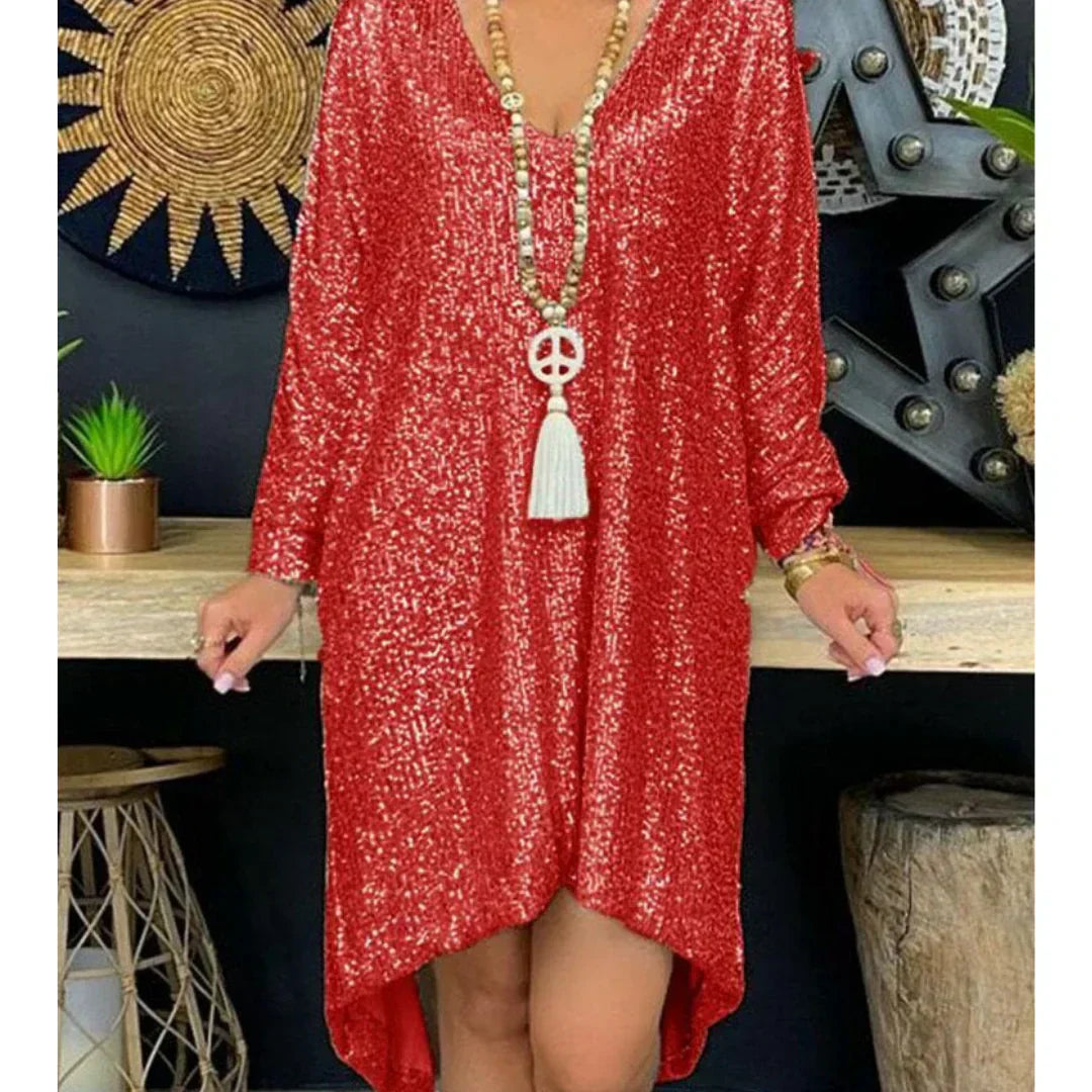 LP | glittery dress with sequins