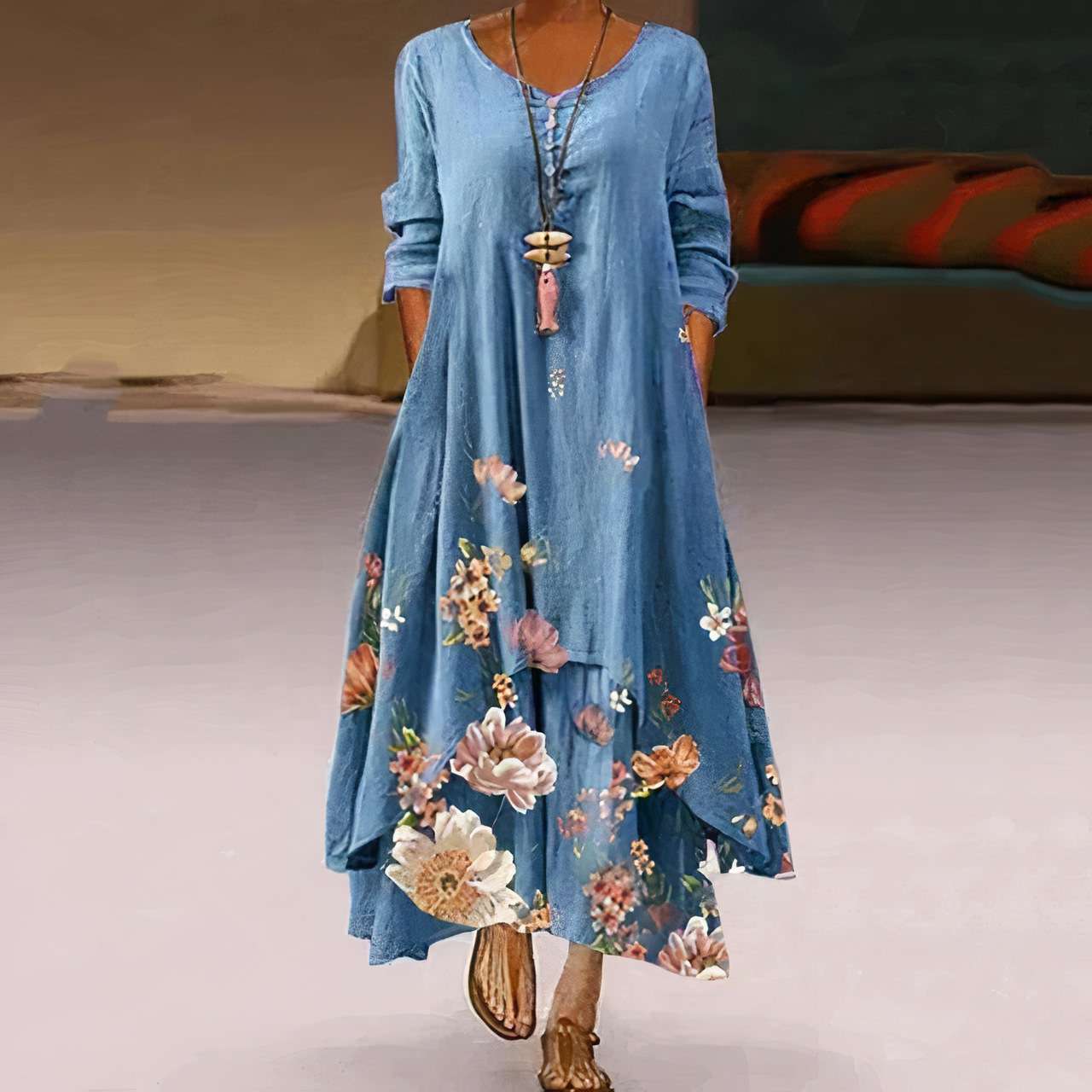 LD Eloria - Elegant cotton dress
