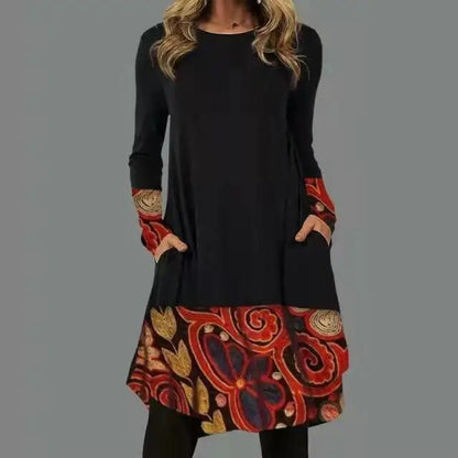 LP | Elegant boho dress with long sleeves
