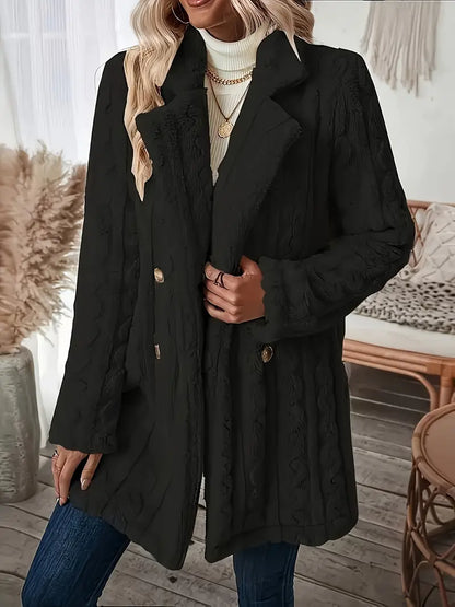 Amélie | Women's Soft, Solid-Color Thermal Coat with Long Sleeves Chic