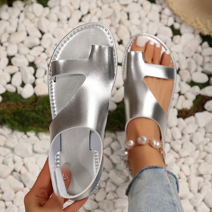 Fashionable open-toe sandals with cut-outs