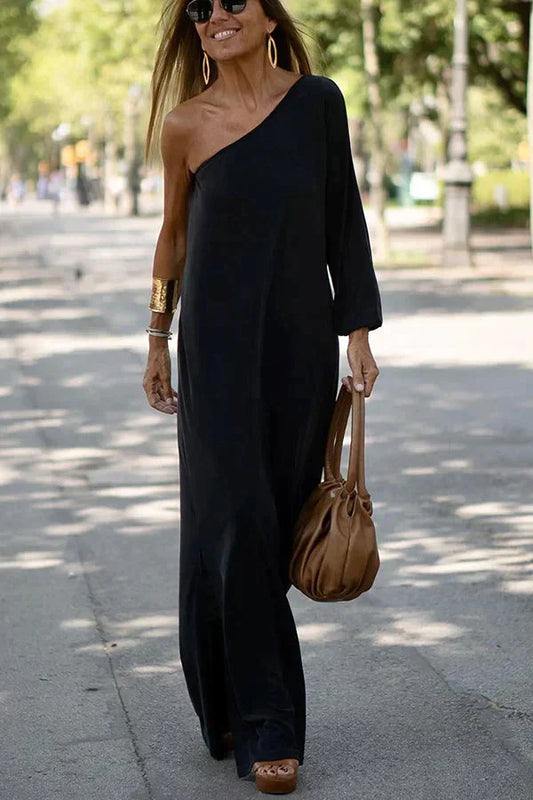 DIxie -Abito maxi con monospalla