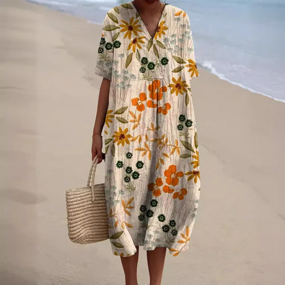 Mc | Summer dress with floral pattern