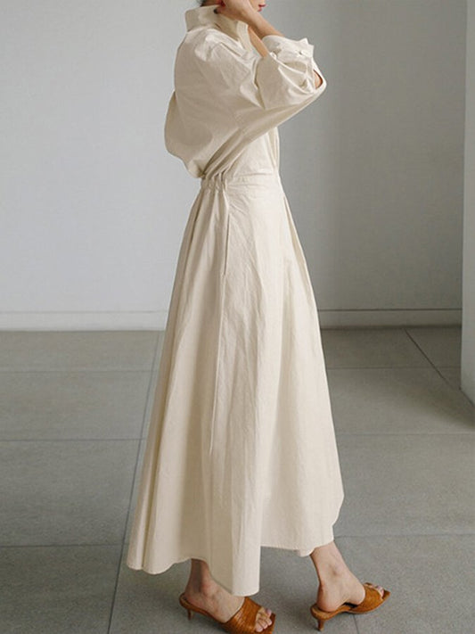 LD | Elegant maxi dress with sophisticated draping