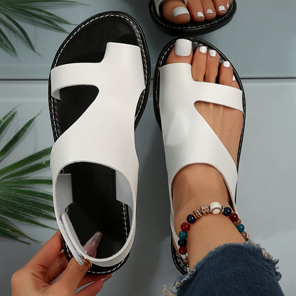 Fashionable open-toe sandals with cut-outs