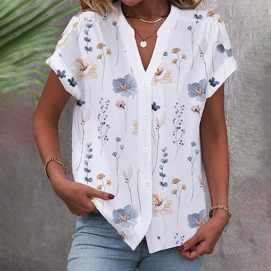 LP | Flower button-down shirt