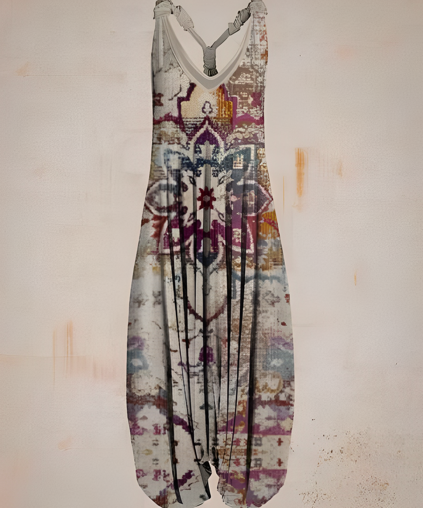 Casual jumpsuit in bohemian style