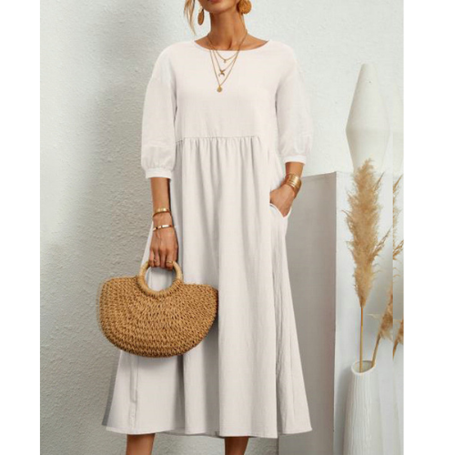 LD | Elegant summer dress with dinner jacket and romantic details
