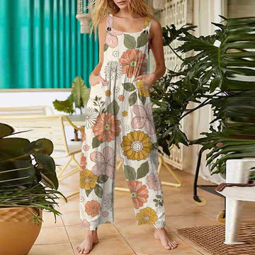 Henrietta - Women's floral jumpsuit
