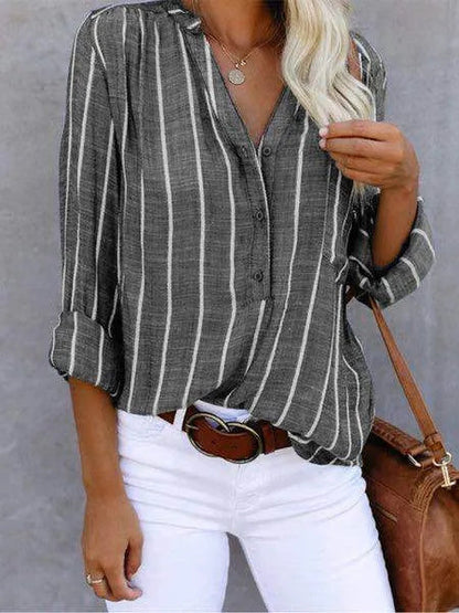 Ariel | Elegant striped blouse for women