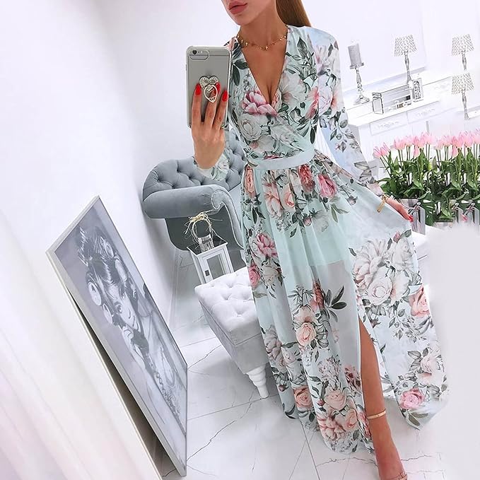 LP | Elegant bohemian dress with long sleeves