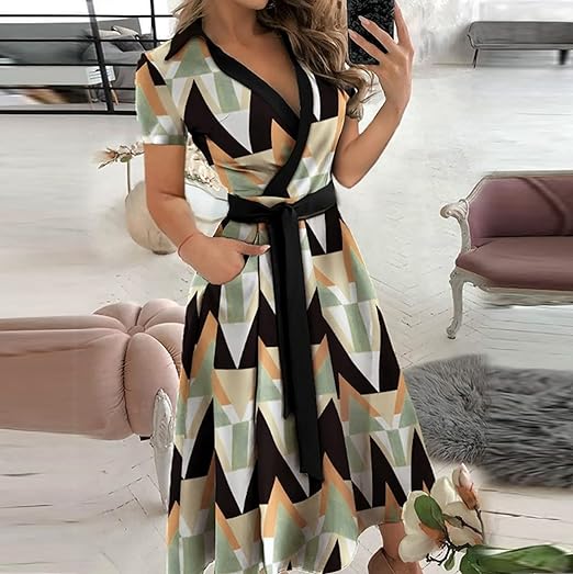 Mc | Elegant dress with print