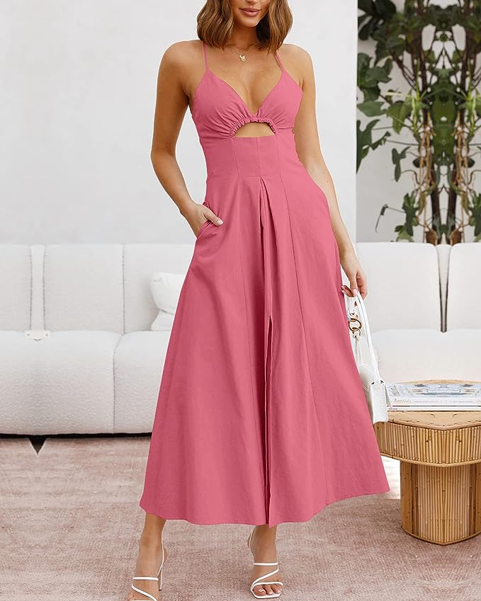 Strap maxi dress