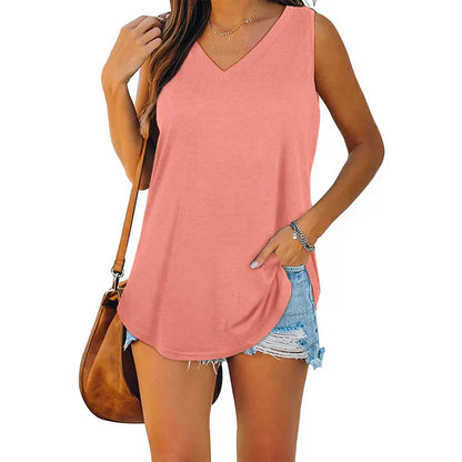 Nana - V-neck tank top in jersey