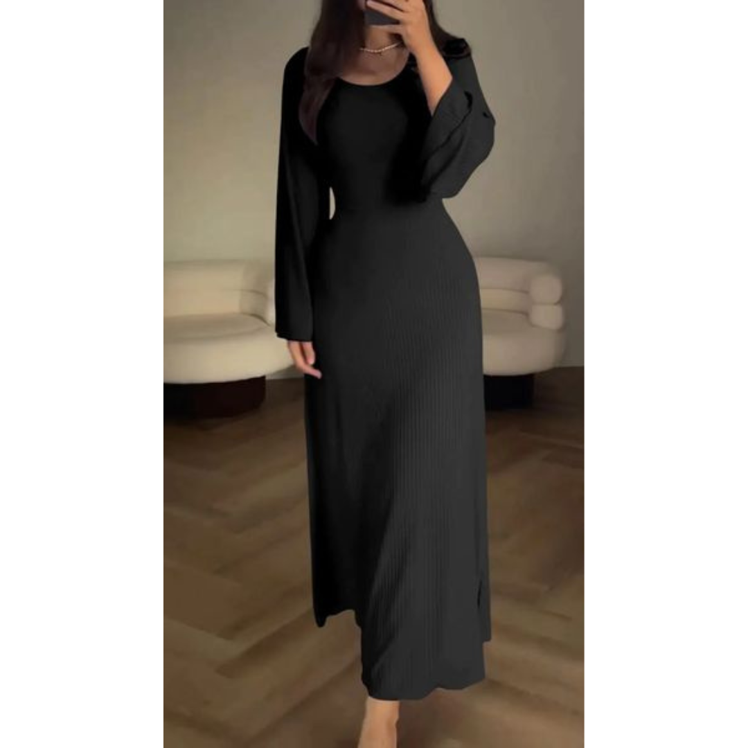 LP | Elegant ribbed maxi dress