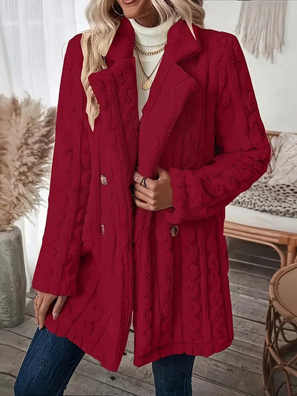 Amélie | Women's Soft, Solid-Color Thermal Coat with Long Sleeves Chic