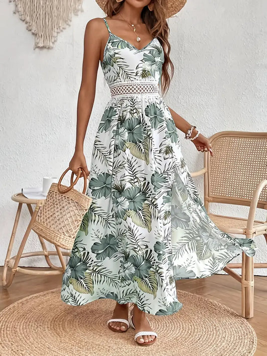 Summer dress with floral print