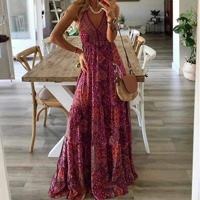 Mc | Maxi dress with boho print.