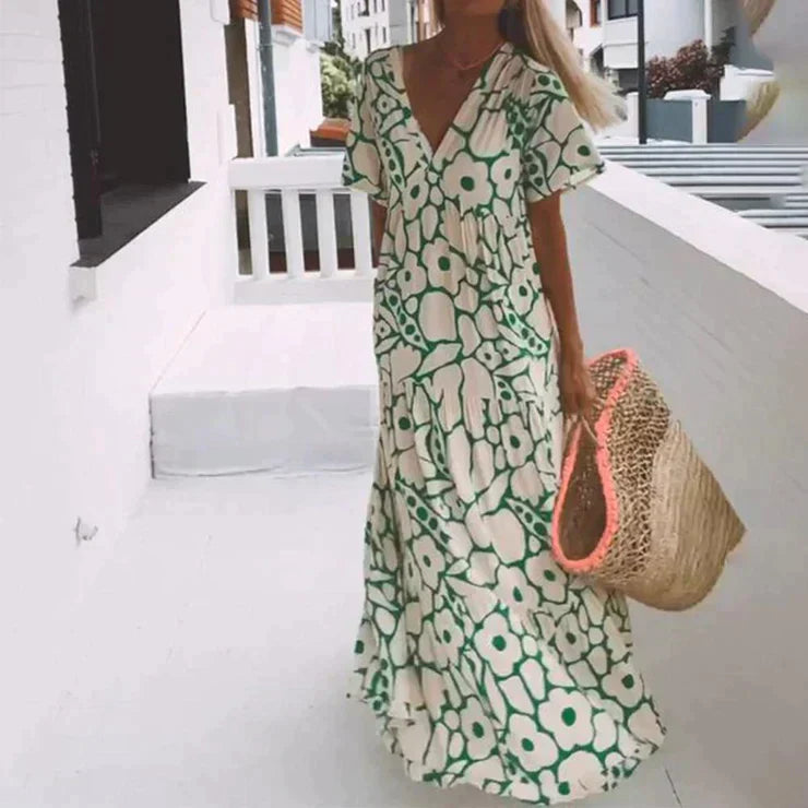Mc | Green maxi dress