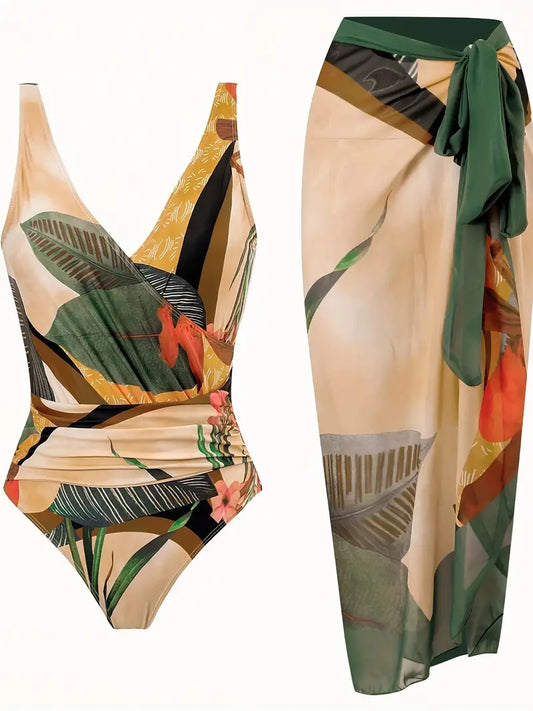 LP | Sexy swimsuit with tropical pattern