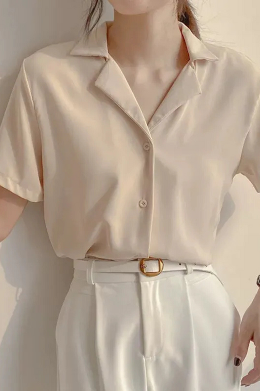 Ailani | Women's white chiffon shirt