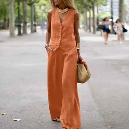 Elegant set for women - top and pants