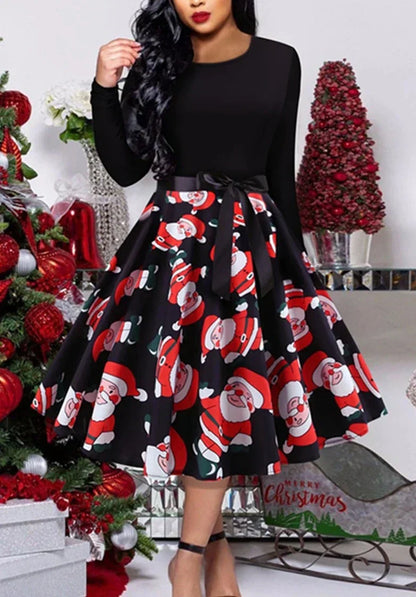 LP | Classic vintage swing dress with long sleeves