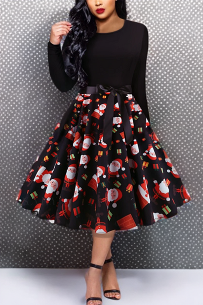 LP | Classic vintage swing dress with long sleeves