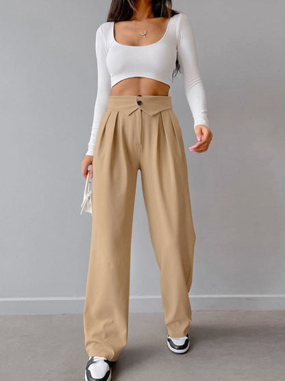 Trendy ankle-colored pants for women