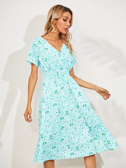 LP | Elegant summer dress with floral print